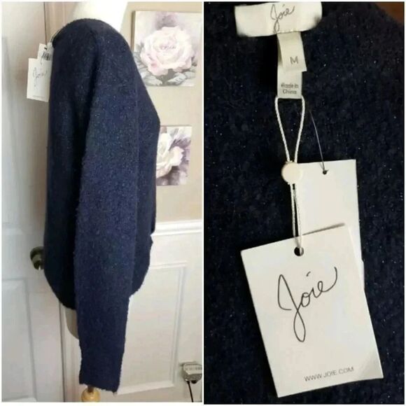 Joie Metallic Crewneck Sweater M - Picture 3 of 5